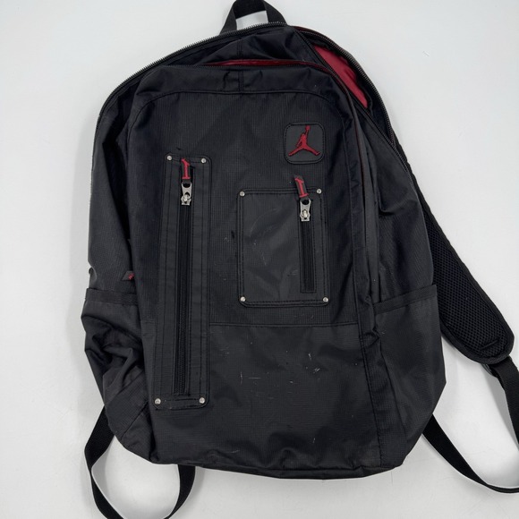 Air Jordan‎ Black Red Travel Bag Backpack - Picture 1 of 13